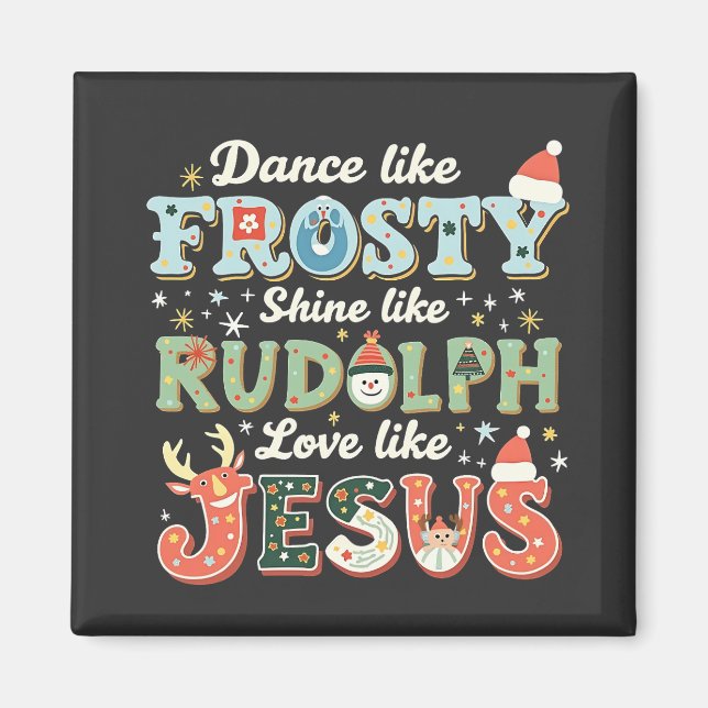 Imán Bailar como un Shine helado como Rudolph Love Like (Frente)