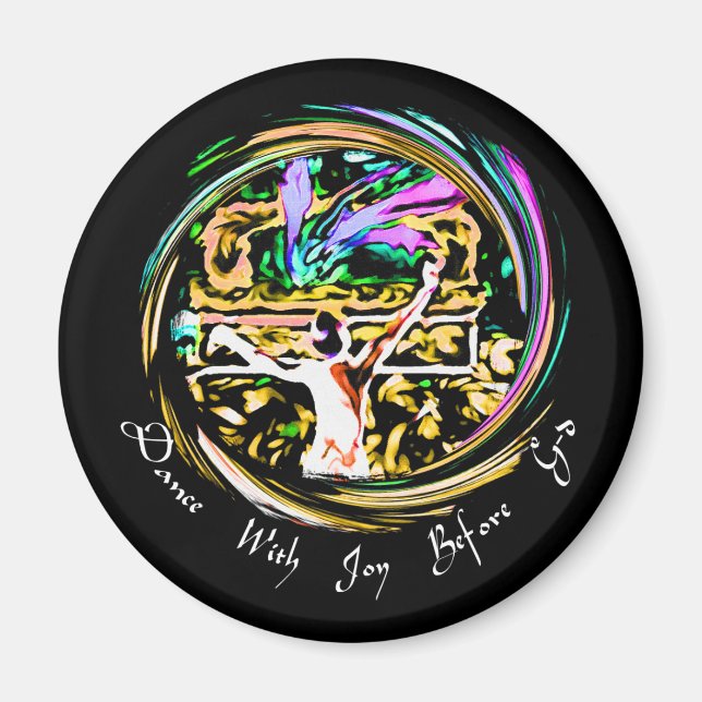 Imán Bailar con imanes de alegría (Frente)