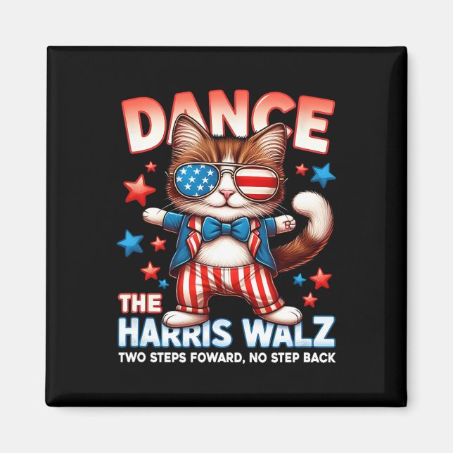 Imán Bailar con los Harris Wheimer Divertidas gatos dam (Frente)
