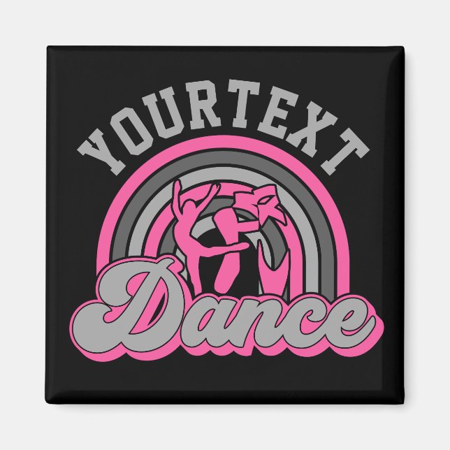 Imán Bailarín de ballet AGREGAR TEXTO Grabador de baile (Frente)