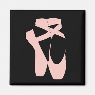 Imán Bailarín de ballet con zapatos de ballet rosado