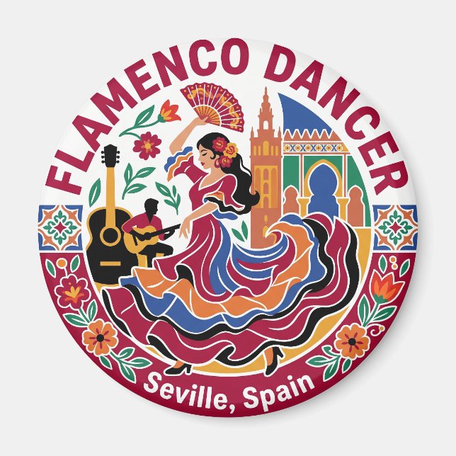 Imán Bailarín de Flamenco España (Frente)