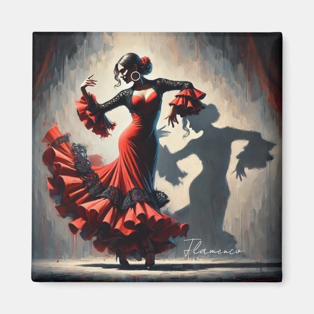 Imán Bailarín de Flamenco Español (Frente)