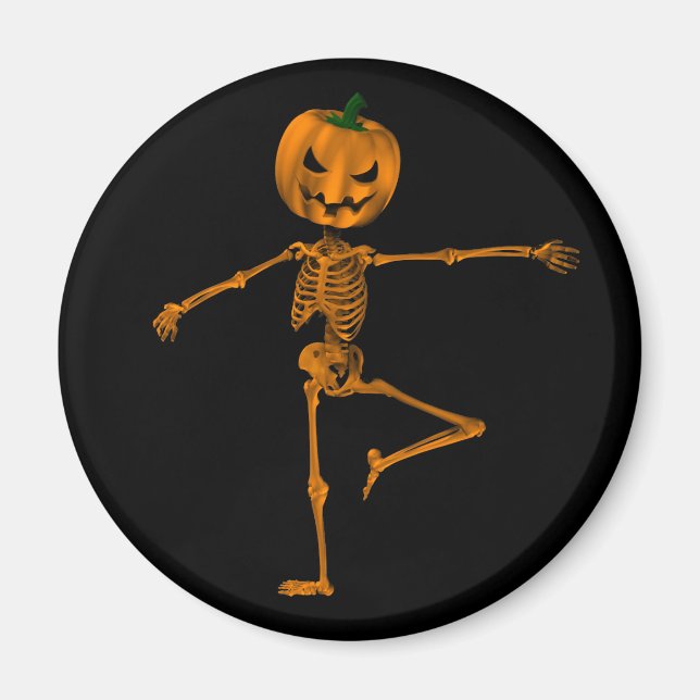 Imán Bailarín de Halloween de posición de ballet de ret (Frente)