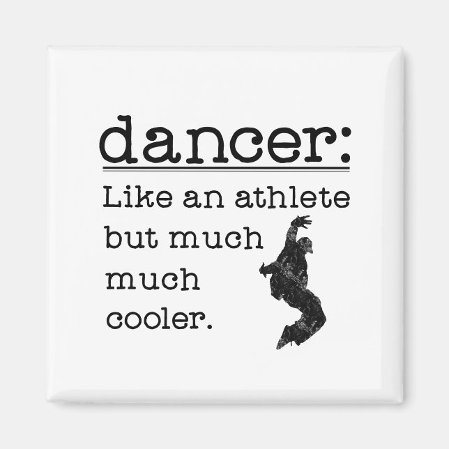 Imán Bailarín de hip hop masculino como plaza atleta (Frente)