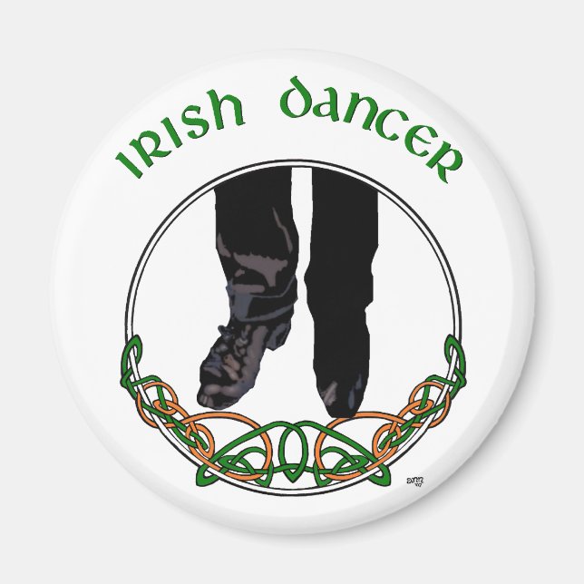 Imán Bailarín de Step Irlandés - Masculino (Frente)