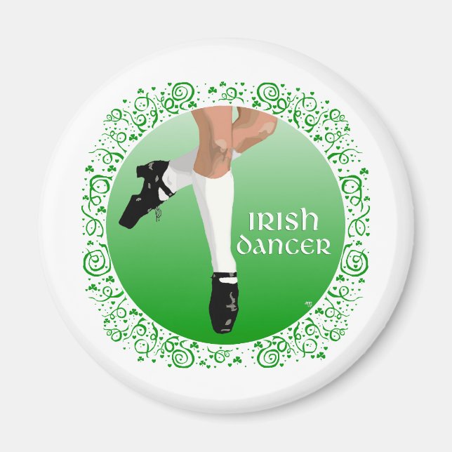 Imán Bailarín Irlandés Zapato Duro (Frente)