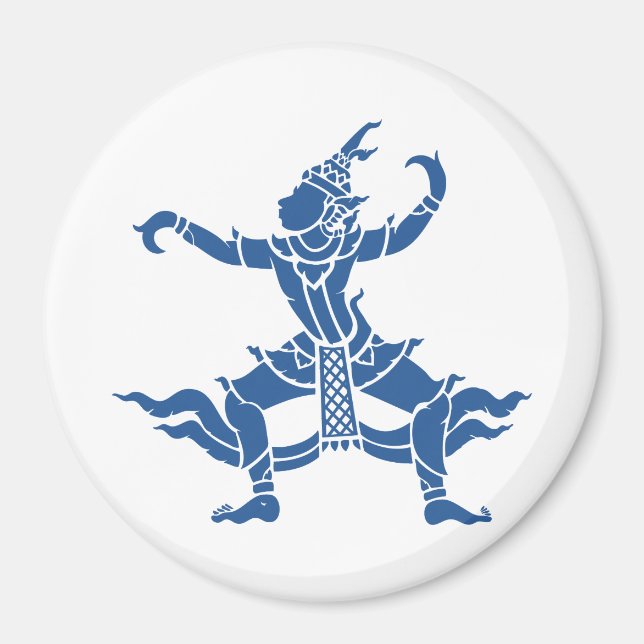 Imán Bailarín tailandés ⚠ Señal de Tailandia (Frente)