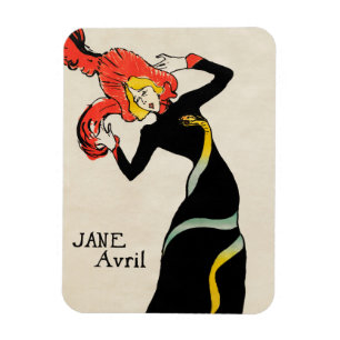 Imán Bailarina Art Nouveau Jane Avril por Toulouse Laut