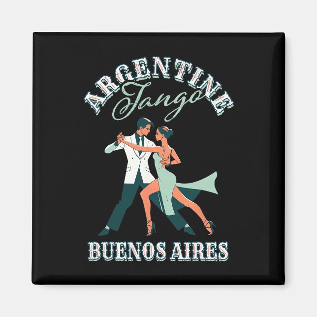 Imán Bailarina bailarina tocando Tango Argentino Buenos (Frente)