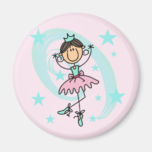 Imán Bailarina - Camisetas y regalos marrones