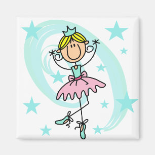 Imán Bailarina - Camisetas y regalos rubios