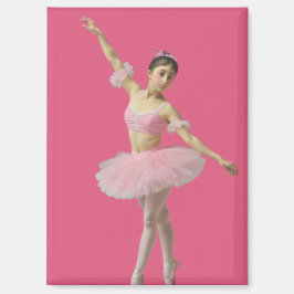 Imán Bailarina con tutú rosa