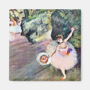 Imán Bailarina con un Bouquet de flores de Edgar Degas