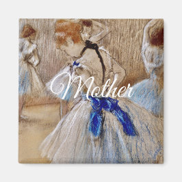 Imán Bailarina de Degas con lazo azul