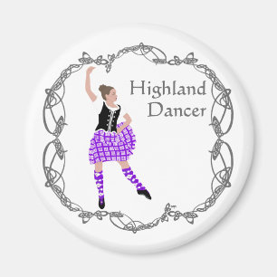 Imán Bailarina de las Highlands escocesas Nudo celta Pú