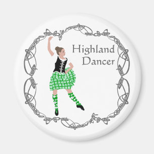 Imán Bailarina de las Highlands escocesas Nudo celta Ve
