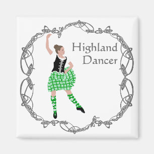 Imán Bailarina de las Highlands escocesas Nudo celta Ve