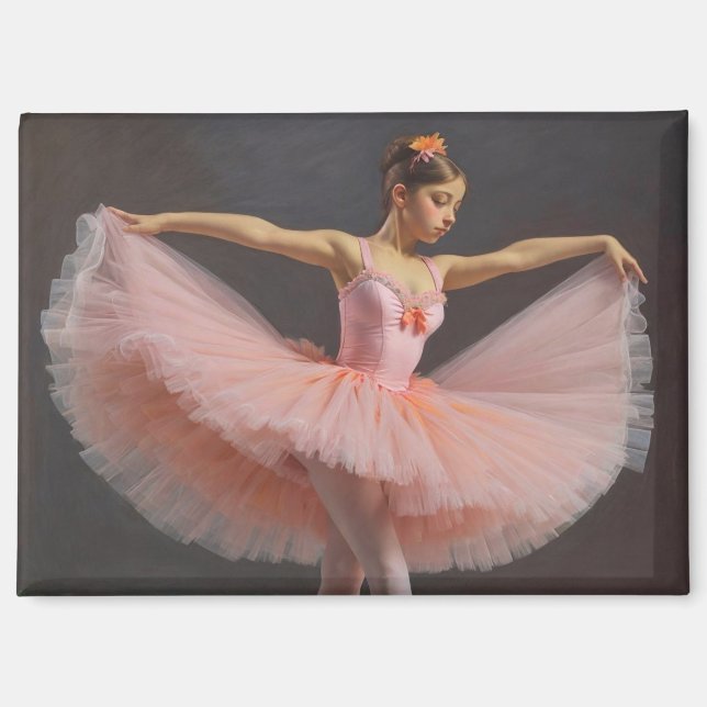 Imán Bailarina desplegando su tutu  (Anverso)