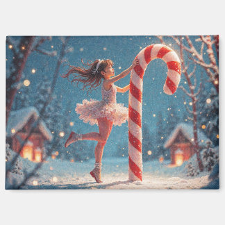 Imán Bailarina Joven, Caña de Caramelo de Navidad de Sa