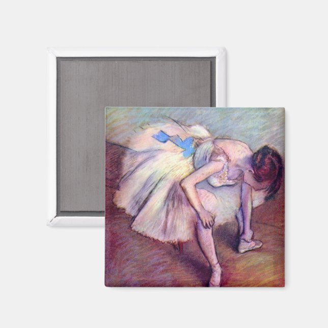 Imán Bailarina sentada de Edgar Degas, Arte de ballet v (Anverso/Reverso)