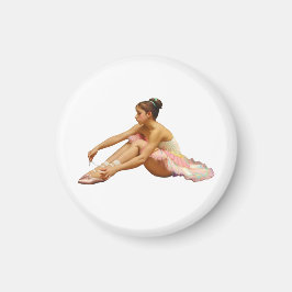 Imán Bailarinas arreglando sus zapatillas