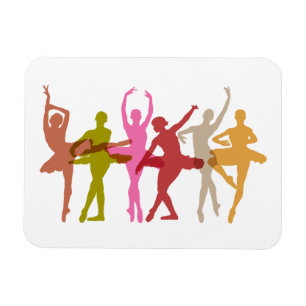 Imán Bailarinas coloridas del baile