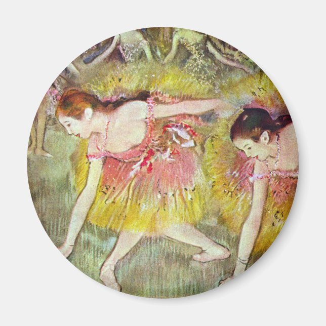 Imán Bailarinas dobladas por Edgar Degas, Ballet Art (Frente)