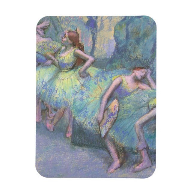 Imán Bailarinas en las bambalinas de Edgar Degas (Vertical)
