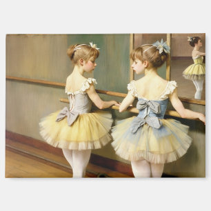 Imán Bailarinas en sala de ensayo inspiradas por Degas