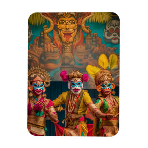 Imán Bailarinas enmascaradas de Bali en Indonesia