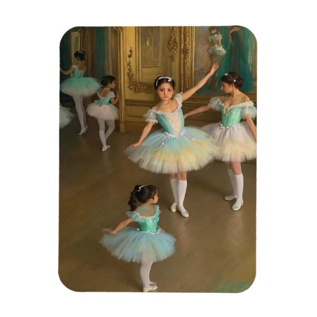 Imán Bailarinas esperando para actuar (Vertical)