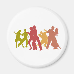 Imán Bailarines coloridos del tango