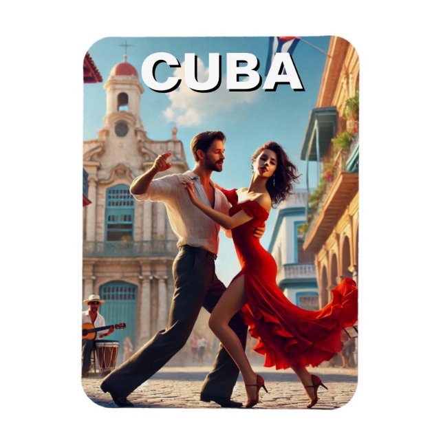 Imán Bailarines de Cuba-Cha-Cha (Vertical)