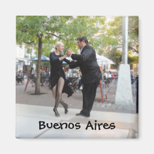Imán Bailarines del tango en la plaza Dorrego