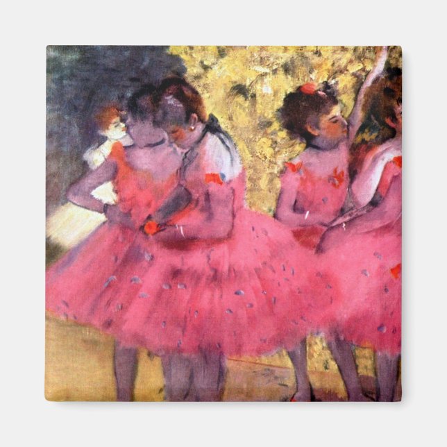 Imán Bailarines rosas, Edgar Degas (Frente)