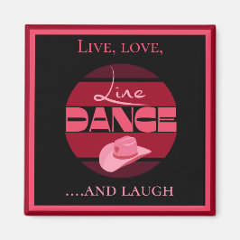 Imán Baile de danza de línea baile decoración rosa rega