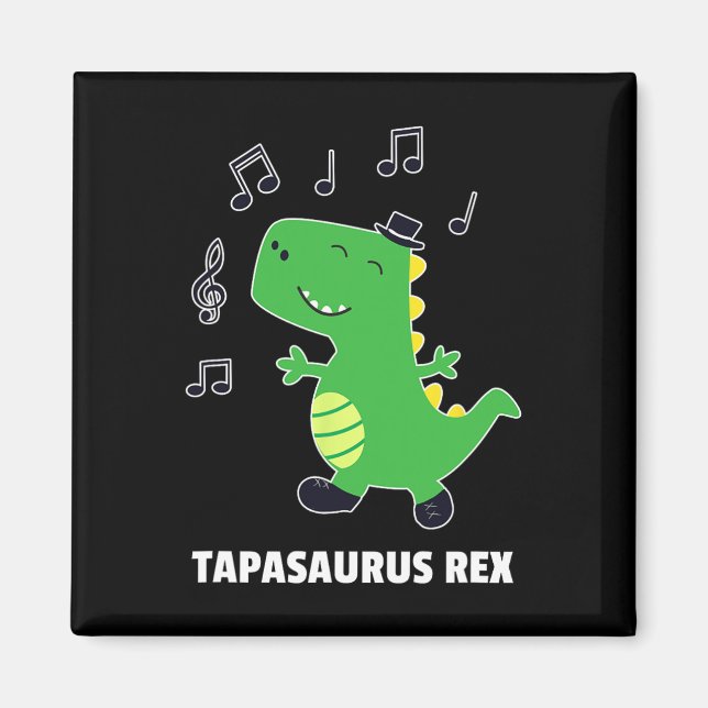 Imán Baile de golpe -tapasaurus Rex- regalo de recital  (Frente)