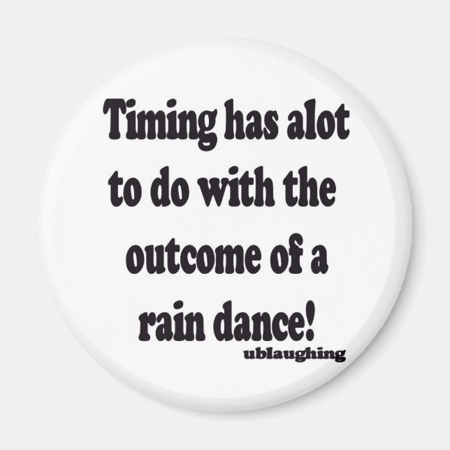 Imán baile de lluvia (Frente)