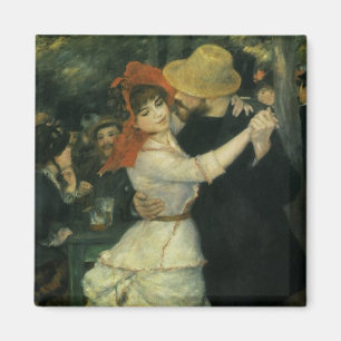 Imán Baile en Bougival por Pierre Renoir, arte vintage