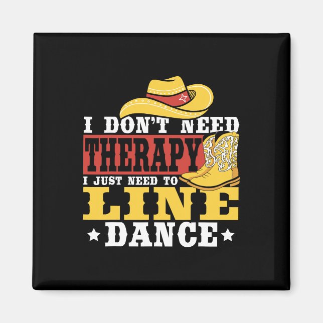 Imán Baile en línea que no necesito terapia, solo neces (Frente)