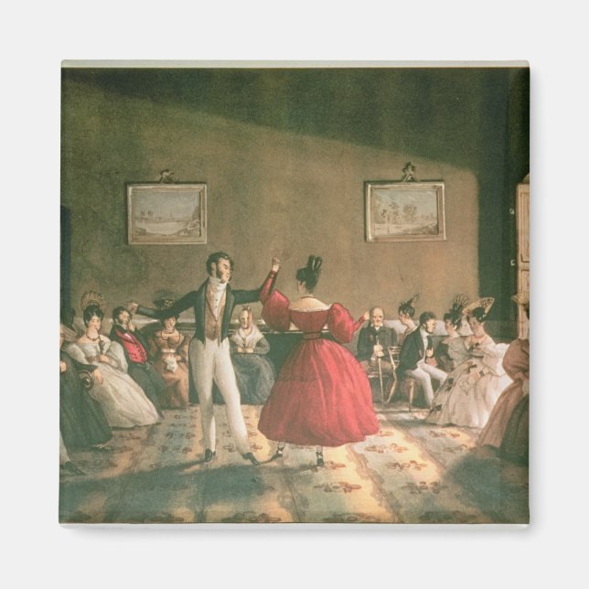 Imán Baile en un Salón en Buenos Aires, c.1831 (p/c) (Frente)