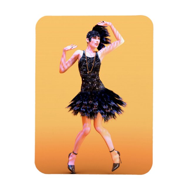 Imán Baile Flapper Vintage (Vertical)