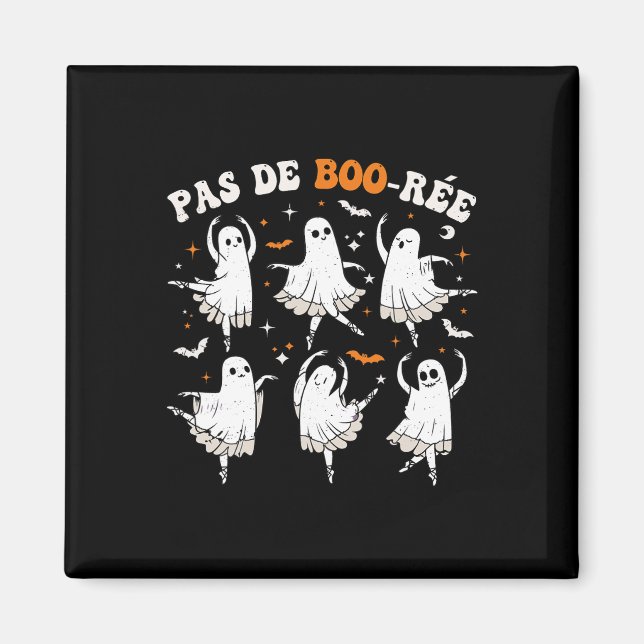 Imán Baile Halloween de bailarina de ballet fantasma Pa (Frente)