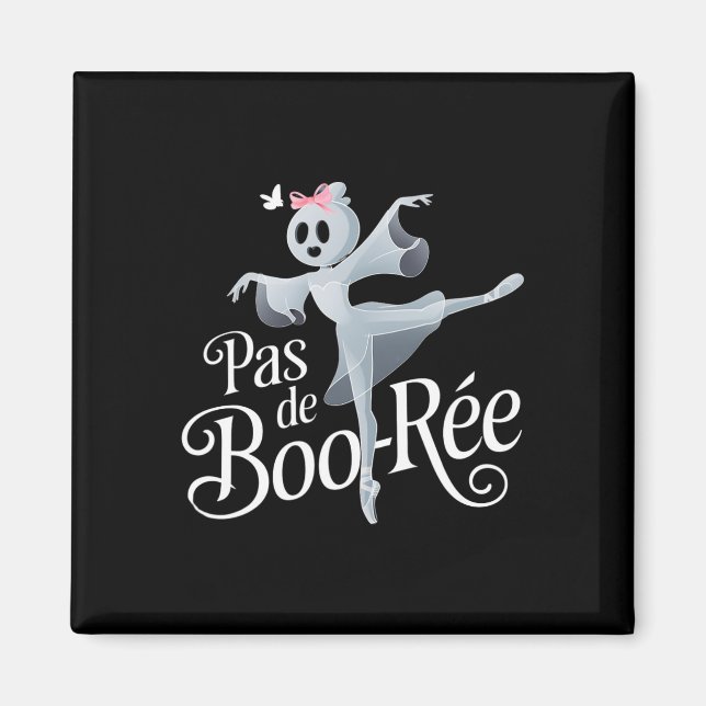 Imán Baile Halloween de bailarina de ballet fantasma Pa (Frente)