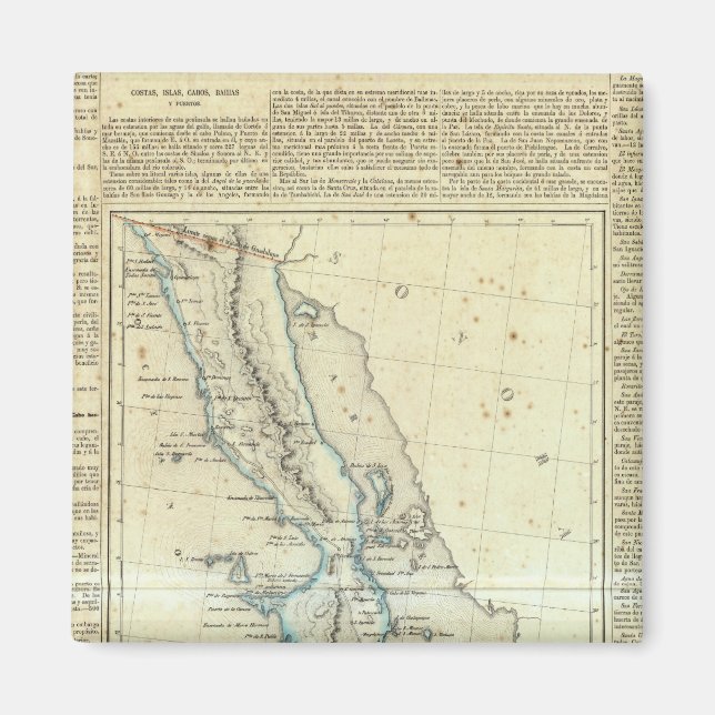 Imán Baja California, México (Frente)