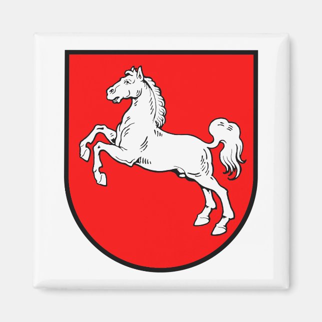 Imán Baja Sajonia escudo de armas (Frente)