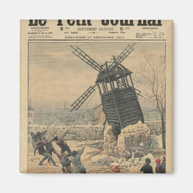 Imán Bajando uno de los últimos molinos de viento (Frente)