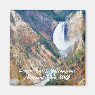 Imán Baje las caídas, parque de Yellowstone, WY