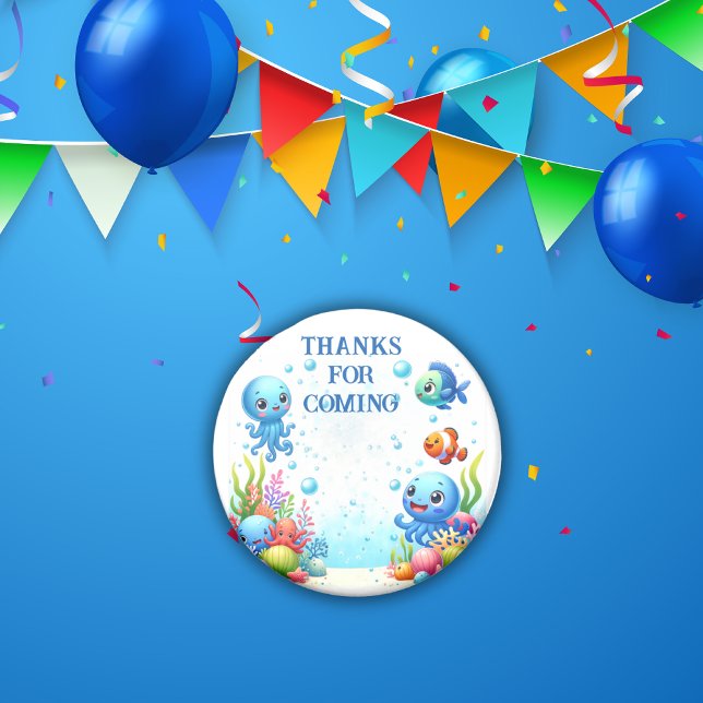 Imán Bajo el mar Boy Birthday | (Subido por el creador)